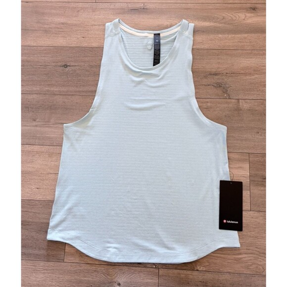lululemon athletica Other - LULULEMON License To Train Tank Top Mens M Monaco Blue Mesh Strips Quick Dry